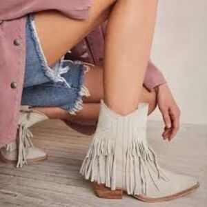 Free People Lawless Fringe Bootie